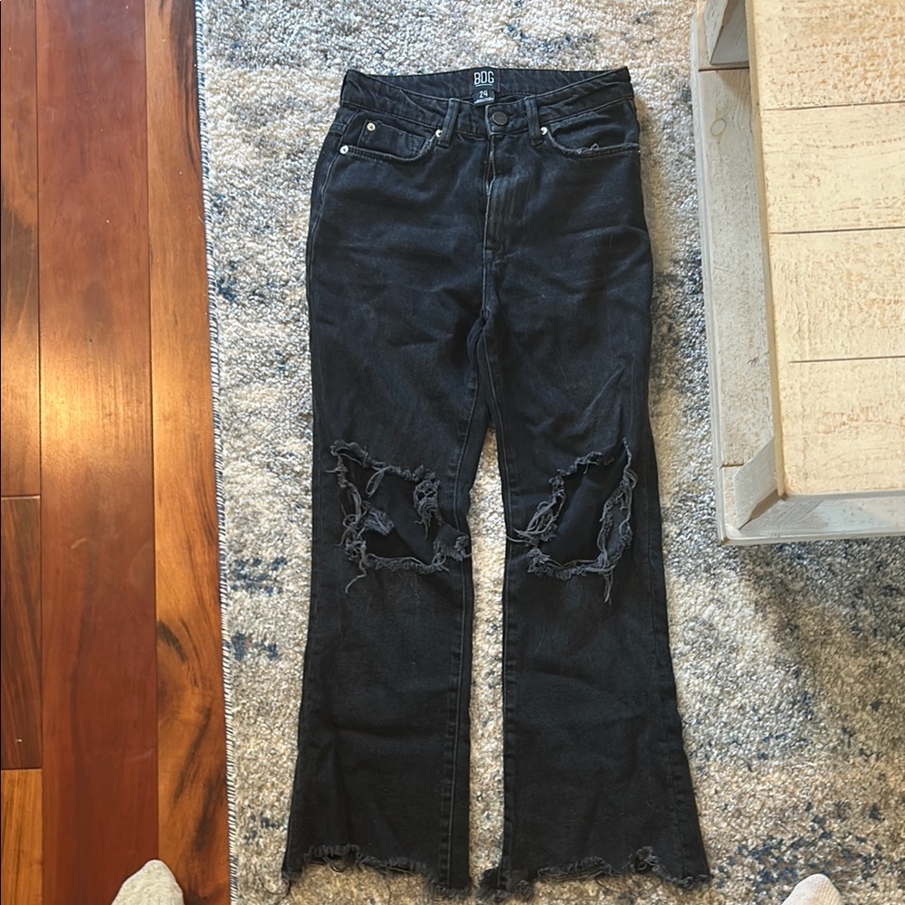 Urban Outfitters Black Distressed Women's Jeans